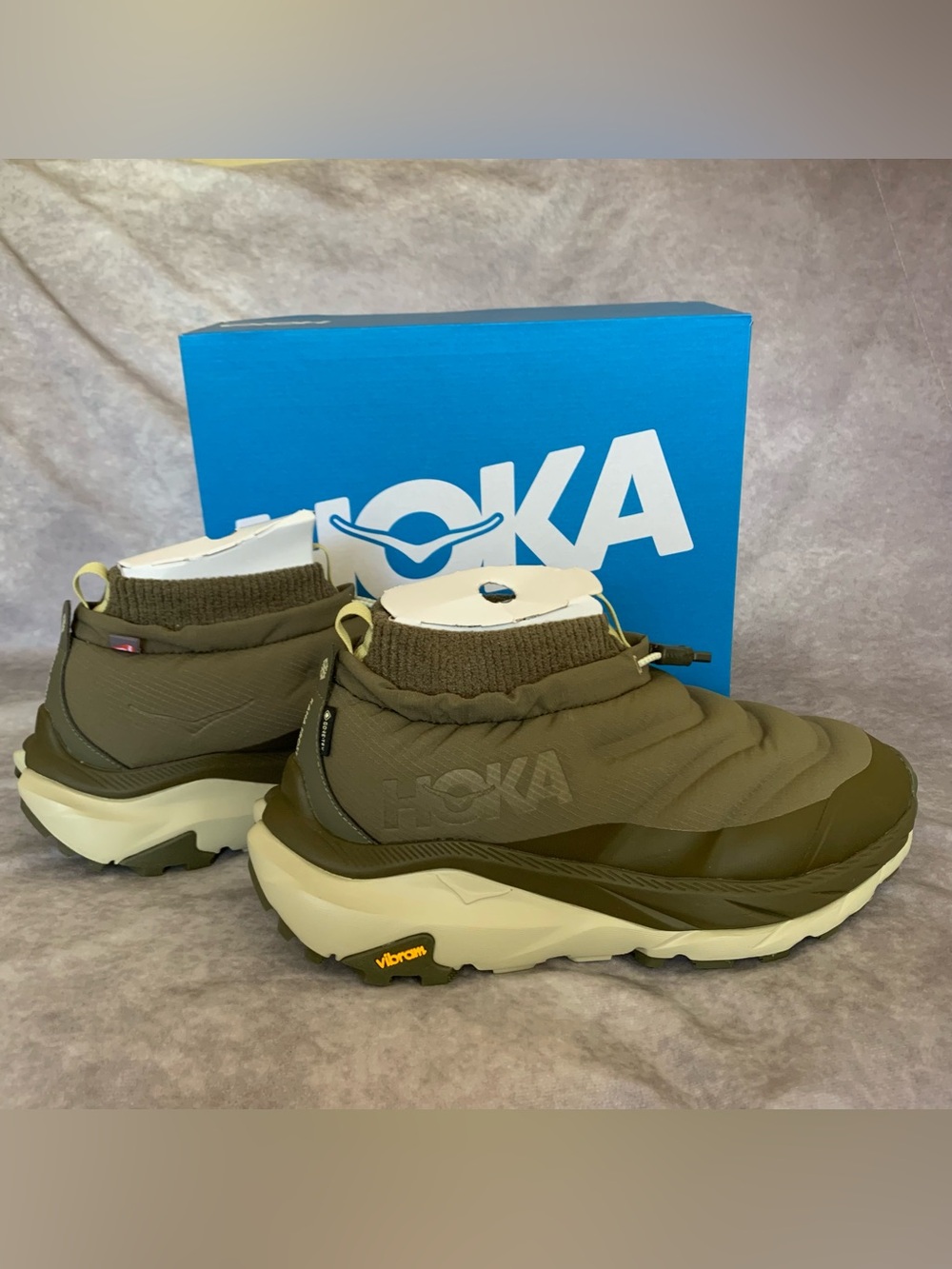 Hoka One Kaha 2 Frost Moc GORE-TEX Mens 9 D Spruce Green Olive Winter Shoes NWB